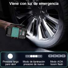 4-In-1 Portable 12V Car Battery Jump Starter And Charger - Black Green - View 7