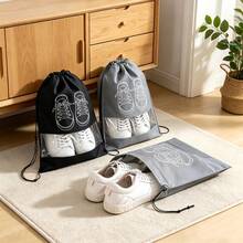 20pcs Non-Woven Fabric Shoe Bags, Portable Travel Shoe Bags With Drawstring, Unisex, Travel Accessories, Large Shoe Storage Bags, Suitable For Store Shoes 5/10/15/20pcs - Multicolor - View 9