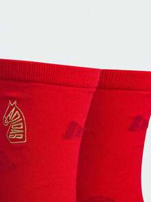 Adidas 中性運動單/雙雙中筒休閒襪 KR2568 - 紅色 - 查看 4