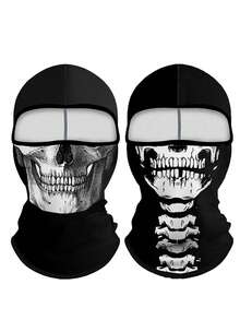 1 buah/2 buah Masker Wajah Unisex Musim Gugur/Dingin Elastis Penyerap Keringat untuk Berkendara Motor, Masker Leher Kasual untuk Aktivitas Luar Ruangan seperti Mendaki, Berkendara Motor, Jalan-jalan Sehari-hari, Pesta, dan Cosplay - U - View 12