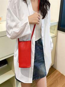 2026 New Minimalist Soft PU Phone Crossbody Bag, Solid Color Fashion Mini Shoulder Purse For Women Daily Walk - Multicolor - View 5