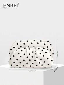 ENBEI Exquisite Polka Dot Style Clutch - Makeup Bag, Beach Bag, Fashionable Women's Bag, Shell Bag, Simple & Versatile, Elegant Fashion Evening - Multicolor - View 8