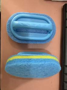 3pcs Premium Pool Cleaning Brush Set - Manual Polypropylene Handle Sponge Brush, Suitable For Cleaning Foot Sand - Multicolor - View 4