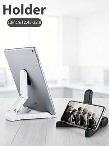 Foldable Adjustable Tablet And Phone Stand, Universal For IPad, Smartphone, E-Reader, Portable Multi-Angle ABS Material, Non-Slip Waterproof One-Hand Control, Suitable For Live Streaming And Online Courses - Multicolor - View 12