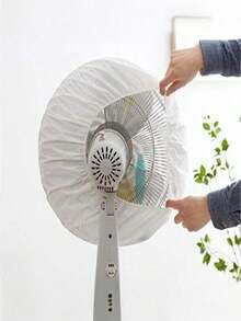 5/3/1pc Universal Medium Fan Protective Cover, Disposable Dust Cover, Home Fan Protective Cover, Suitable For 10-15 Inch Diameter Fans, Easy To Install And Remove, Suitable For Bedroom, Living Room, School, Office, Classroom And Other Places, Random Style Shipping, Home Fan Accessories[Color May Vary, Packaging Also Randomly Shipped] - Multiple Styles - View 2