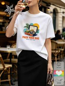Women T-Shirts - 白色 - 查看 1