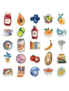 50PCS, Retro Art Graffiti Mobile Phone Stickers, PVC Material, Creative And Aesthetic Design Sticker, Suitable For Mobile Phone Cases, Tablets, Laptops, Suitcases, Cars, Notebooks, Handwritten Diaries, Scrapbook Supplies - 50pcs - View 3