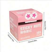 Gradient Color Removable Sticky Notes, Multiple Colors, Transparent Sticky Notes, Notebook, Office Supplies, Desktop Decor And Various Office Supplies. Can Be Used As Desktop Decoration, Creative Gifts, Party Gift Bag Fillers. - Multicolor - View 3
