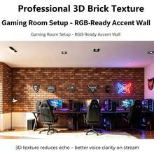 Peel And Stick 3D Faux Brick Wall Tiles, Waterproof Self-Adhesive Vinyl Brick Wall Panels, Removable Rustic Brick Stickers For Kitchen Backsplash, Bathroom, Home & Commercial Decoration - B - View 8