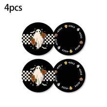 4/8/12pcs Round Coaster Set, Non-Slip Rubber Bottom Coffee Cup Coasters, Beverage Coasters, Suitable For Home, Office, Bar, Kitchen, Holiday Party Table Decor - Multicolor - View 10