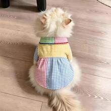 1pc Pet Shirt, Casual Comfortable Breathable, Spring/Summer Cat & Dog Clothes, Suitable For Teddy Poodle And Other Small Pets - Multicolor - View 8
