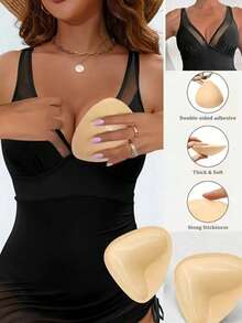 Elegant Reusable Foam Breast Pads - Soft Shaping Pads, Suitable For Bikini Tops And Beachwear, Beach Essentials, Beach Accessories, Pool Floats - A - View 4