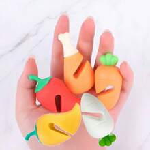 MYLOLF 6pcs/Set Carrot, Bell Pepper, Chicken Leg Design Pot Lid Handle + Bow Pot Lid Rack Pot Lid Lifter Anti-Spill Tool Practical Kitchen Gadget For Cooking Soup - Multicolor - View 5