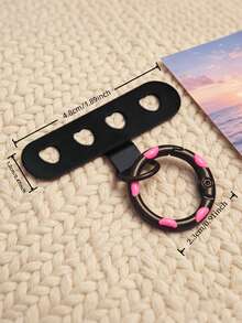 Pelat Pengikat Tali Ponsel Universal, Desain Berongga Hati, Konektor Tali Ponsel Lucu, Dengan Gesper Cincin Warna-warni, Cocok Untuk Semua Casing Smartphone, Aksesori Ponsel Anti-Hilang - MultiWarna - View 5