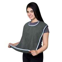 1pc Adult Feeding Assistance Rehabilitation Bib, Suitable For Elderly And Adults, Adjustable Towel Cloth Napkin, Snap Button Design - Waterproof And Reusable, Unisex - A - View 13