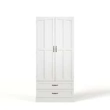 Kitchen Cabinet With 3 Sliding Shelves, Drawers, And A Tall Double-Door Pantry With Door Shelves For Kitchen, Dining Room, And Living Room - View 8