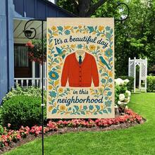 1pc Welcome Neighbors Garden Flag, Inclusive & Caring Neighborhood Flag, 12x18 Inch Double-Sided Farmhouse Yard Outdoor Flag, Farmhouse Country Ranch Porch Decor Funny Yard Sign (Flag Only) - A - View 7