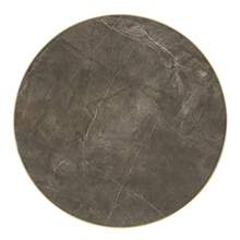 Modern Round Side Table With A Gold Stainless Steel Frame And Marble-Look Top For The Living Room, Luxury Side Table With A Sturdy Base. - 灰色+金色+中密度纖維板 - 查看 10