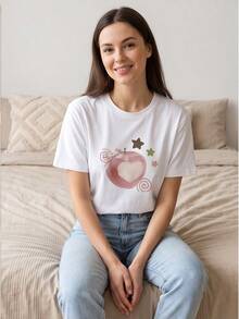 Women T-Shirts - 白色 - 查看 2