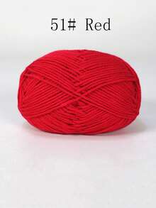 4-Ply Milk Cotton Yarn For Crocheted Blanket, Clothes, Handbag, Slippers, Various Color Combinations, 50g Per Piece, Autumn And Winter Crocheted Scarves, Hats, Sweaters, Etc. DIY Gifts, Suitable For Beginners - Multicolor - View 22