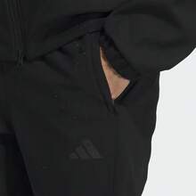 adidas Wind BONDED FLEECE OPEN HEM 運動拉繩條紋反光薄絨收口運動長褲 男款 - 黑色 - 查看 5