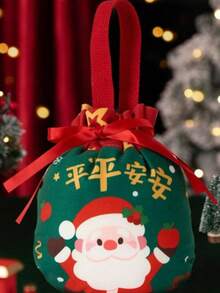 聖誕禮物袋 卡通聖誕老人雪人帆布托特包 - 多款式 - 查看 8