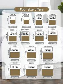 1件裝 Collection 系列被褥，羽絨替代棉，居家與宿舍必備，臥室裝飾，奢華酒店系列床上用品，絎縫，超柔軟，親膚，輕盈，透氣，蓬鬆，四季通用，可機洗，返校季 - 灰色 - 查看 3