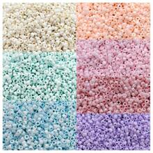 650pcs, 5g/Pack, 1.8mm Macaron Color Glass Seed Beads, Handmade DIY Glass Beads Loose Beads For Necklace, Bracelet, Earrings, Colorful Tassel Jewelry, DIY Crafts, Beaded Painting, Decorative Ornaments - 1.8mm AB Macaron Colored Antique Beads, 7 Colors - View 2