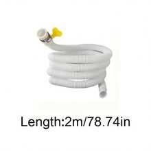1pc Air Conditioner Drain Hose, Semi-Automatic Washing Machine Inlet Hose, Garden Watering Hose With Clamp - Drain Pipe - View 3