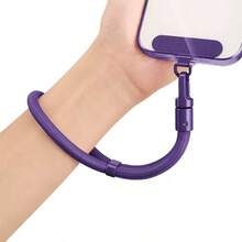 Anti-Loss Anti-Drop Short Adjustable Phone Lanyard, 2026 New Smart Phone Wrist Strap Accessory, Anti-Theft Polyester Braided Phone Chain, Premium Durable Universal Metal Keyring Pendant, Suitable For Outdoor Sports, Running, Carrying Baby, Gift For Family And Friends Birthday - Multicolor-short - View 15
