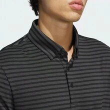 Adidas Kemeja Polo Kasual Baru Bahan Sutra Es Cepat Kering dengan Kerah Lengan Pendek untuk Pria - Abu-abu gelap - View 4