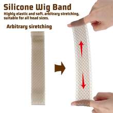 Unisex Silicone Wig Fixing Headband, Breathable Anti-Slip Anti-Sweat Elastic Wig Fixing Band With Hole Design, Halloween - View 3