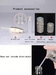 10ml 鑽石形可充填香水噴霧瓶－便攜迷你旅行噴霧器－可充填香氛分裝瓶 - 彩色 - 查看 3