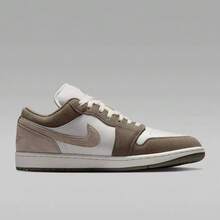 Nike AIR JORDAN 1 Retro Casual Sports Training Men's Basketball Shoes - White/Tan - View 4