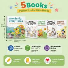 5 Book Set For Kids English Sing Along Nursery Rhymes And Colorful Illustrated Educational Story Books Fun Tales With Life Lessons Imagination Building Early Learning Preschool Bedtime Read Aloud Parent Child Reading Gift For Boys And Girls - Fun Storybook - View 3