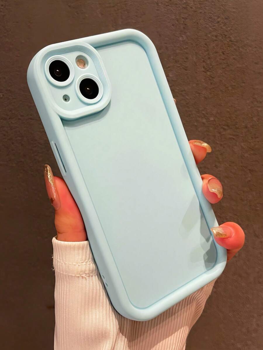 Casing Ponsel Tebal Anti Guncangan Warna Biru Polos Kompatibel dengan Apple 17 Pro Max/17 Pro/17 Air/17/16 Pro Max/16/16 Pro/16 Plus/16E/15/15 Plus/15 Pro/15 Pro Max Hadiah Paskah Lembut untuk Ibu