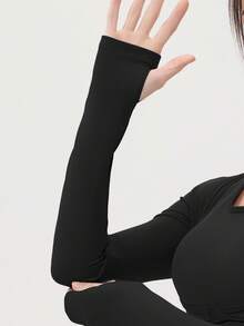 Soyun 女士热门吊带瑜伽上衣，两件式设计，轻度支撑，健身短款上衣，运动文胸瑜伽衬垫文胸 - 黑色 - 查看 5