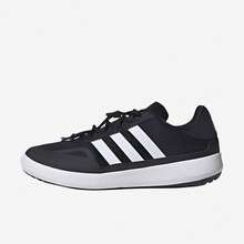 adidas ROAMBOAT 輕巧舒適 織品 低筒跑鞋 男女同款 黑白 - 黑色 - 查看 3