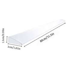 1pc 1.18"W X 0.59"H X 31.5"L Flexible Robot Vacuum Ramp Strip, Designed To Help Robot Vacuum Climb Up, Also Suitable For Floor Transition And Bathroom Waterproof Strip - A - View 4