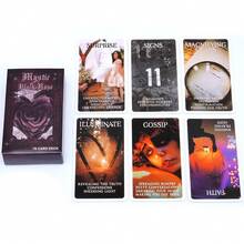 Mystic Black Rose Card Tarot Deck Fortune Telling Game Card Party Game Tarot Divination Tools - Black - View 3