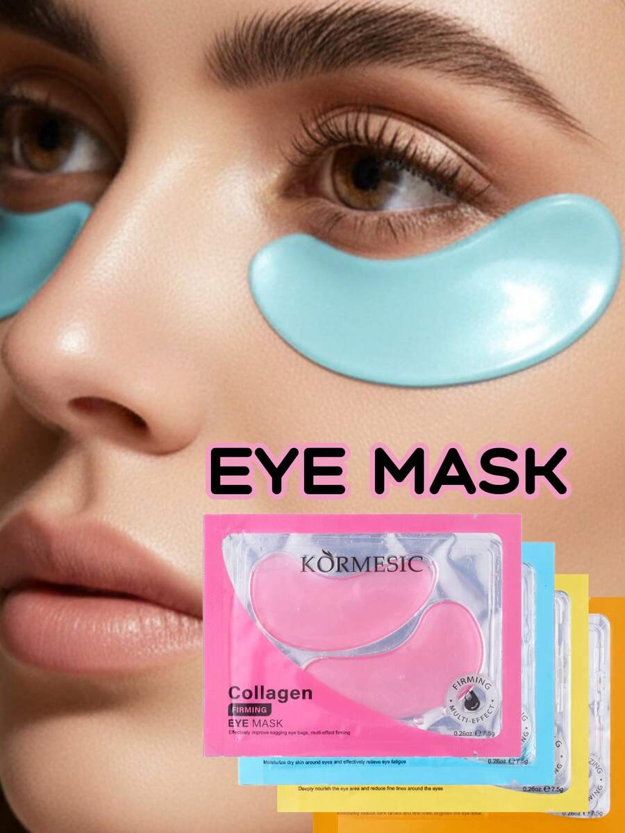 1/2/12/22pcs (11 Pairs) Silicone Eye Patches, Reduce Puffiness And Dark Circles, Suitable For Men And Women. Ideal Gift For Valentine's Day, Mother's Day, Halloween, Christmas, Travel, Birthday And Other Occasions. - Multicolor - View 1