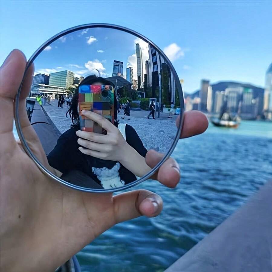 Travel Photography Essential/Small Round Mirror For Photography/Large And Small Sizes Available/Convex Lens Wide Angle Shooting/Perfect Travel Gift For Friends/Selfie Accessory/Portable Equipment