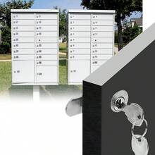 RV LOCK Metal Rotary Latch Toolbox Lock, Non-Interchangeable Key, Easy Installation, Security Lock Accessory For Toolbox And Storage Cabinet, Office And Dorm Key Lock Set, US Mailbox Lock, Mailbox Lock - Multiple Styles - View 6