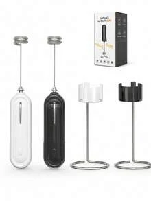 1pc Milk Frother, Wireless Battery-Operated Milk Foam Maker, Milk Shake Mixer, Home Baking Tool, Cross-Border Milk Foamer, Suitable For Milk, Coffee, Lattes, Matcha, Cappuccinos, And Hot Chocolate - Multicolor - View 7