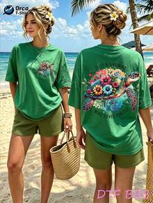Women T-Shirts - 綠色 - 查看 1