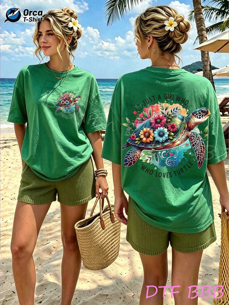 Women T-Shirts - 綠色 - 查看 1