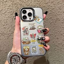 Skeletons Lovely Cartoon Painted Picture Laser Phone Case For Iphone 17 Pro Max 16 15 14 Pro Max Plus 12 11 13 Pro Max Mini Case - CH-Black KLTY 3 - 查看 3