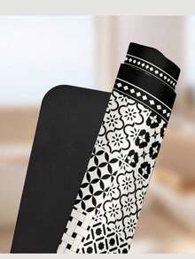 廚房碗盤瀝水墊，桌面吸水墊，餐桌碗盤墊，3.6mm厚 - 黑白花紋 - 查看 8
