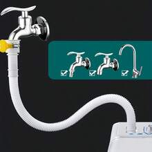 1pc Flexible Rubber Washing Machine Inlet Hose, (2M-10M) Multi-Function Universal Automatic Drum Washing Machine Drain Extension Pipe, Suitable For Air Conditioner And Plastic Sink - A - View 7