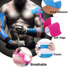 1/3/6/9 Rollos de Cinta Elástica para Músculos Deportivos, Cinta Atlética Elástica, Adecuada para Fitness, Accesorios de Fitness de Color Brillante, Suministros de Fitness, Soporte de Fitness, Cinta de Entrenamiento, Cinta Deportiva, Entrenadores de Fitness, Entusiastas del Fitness - Modelo A - Ver 7